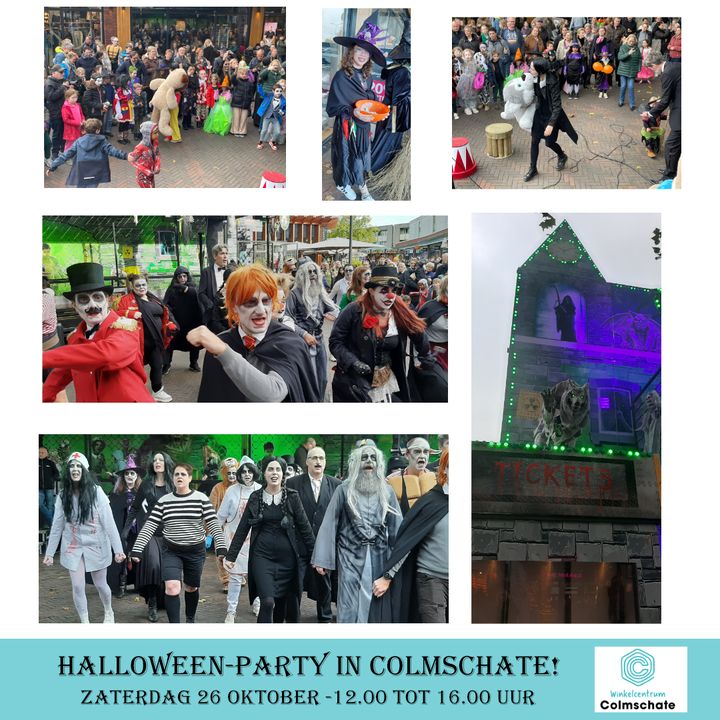 Morgen (zaterdag 26 oktober) is de Halloween-party op Winkelcentrum Colmschate.